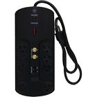 14602 Ge Surge Protector W 8 Outlets Black 4 Cord 043180146021