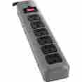 0431809 14622 Ge Metal Casing Surge Protector 6 Outlets Gray 8 Cord 043180146229