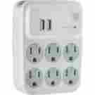 0308788 25797 Ge Surge Protector 6 Outlet W 2 Usb Charging Ports 030878257978