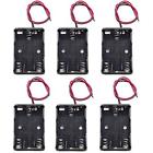 3slotaaacase Aaa Battery Spring Clip Black Plastic Case Holder 701470389328