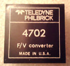 4702 Teledyne Philbrick Frequency To Voltage Converter Free Shipping