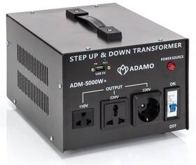 Adamo Life 065010209022 Step Up And Down Transformer - 5000 Watt Heavy-duty Voltage Converter Transfo