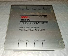 Aa7815 Astec Dc-dc Converter Vin -35v To -63v Vo 5v 15v -15v 25w