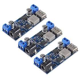 Atnsinc 701715490918 3pcs Dc-dc 12v To 5v 5a Step-down Converter Usb Buck Dc 9v-36v Ste