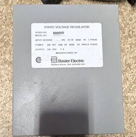 Sr6a Basler Electric Static Voltage Regulator 240vac To 125vdc 7a Gray