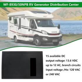 Bipmifi Wf-8930/50 Rv Electrical Panel Wf-8930/50npb 50 Amp Ac Distribution Center 27 Circuits