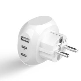 Ceptics 850021323295 European Schuko Travel Adapter - 5 Input With 20w Pd-qc 3.1a Dual Usb