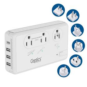 2000w Ceptics 850021323424 Travel Voltage Converter For Hair Dryer And 200w Convert 220v To