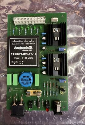 E15uw24r5-12-12 Current Deutronic Converter Input 9-36vdc - Salvaged