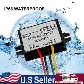 I015-a101 Darupsun Waterproof Dc-dc Converter 60v Step Down To 12v Car Power Supply Module 2a