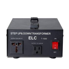 Elc 045635388253 T Series 1000 Watt Voltage Converter Transformer - Step Up/down 110v To