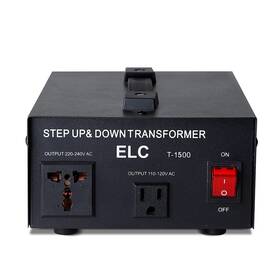 Elc 856058008341 T Series 1500 Watt Voltage Converter Transformer - Step Up/down 110v To 22