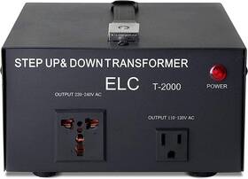 T-2000ud Elc T Series 2000 Watt Voltage Converter Transformer - Step Up/down 110v To 22
