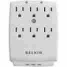 F9h620-cw Belkin Wall-mount Surge Protector Plug W 6 Outlets 722868394328