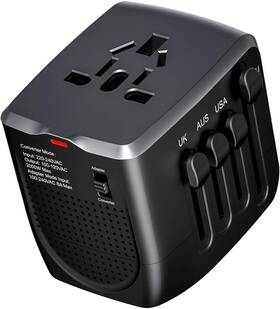 Lingpei 718995792687 International Travel Adapter Voltage Converter Steps Down 220v To 110v For Ce