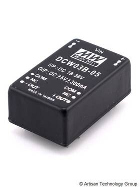 Dcw03b-05 Mean Well Dc-dc Regulated Dual Output Converter