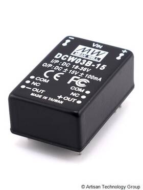 Dcw03b-15 Mean Well Dc-dc Regulated Dual Output Converter