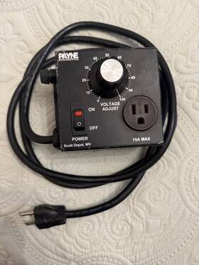 18tp-1-15 Payne Engineering 18tp-1-10 Variable Voltage Controller Regulator 120vac 15a