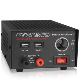Pyramid 842893119342 Universal Compact Bench Power Supply - 7 Amp Regulated Home Lab