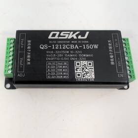 Qskj Hm2019080101 Dc To Laptop Auto Boost Buck Converter 150w 6-32v 0.8-28v 15a Power Supply