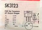 Sk3123 Rca Pnp Germanium 25v