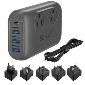 Sokoo 612409667533 230-watt Step Down 100-220v To 110v Voltage Converter International Po