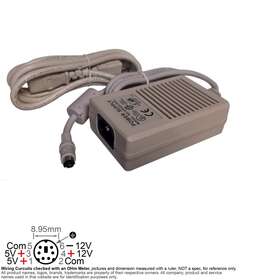 Up02513030 Unbranded By Potrans Ac Dc Power Adapter 12v 1a 5v 2a -12v 0.2a Mini Din 6-pin Round Plug