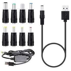 Waremew 718893550105 8 Connectors Adapter Usb To Dc Power Cable And 5v 12v Converter Step