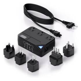 Waudm 707713543915 Universal 100v-220v Travel Converter 250w Voltage With 2 Usb And