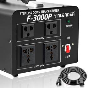Yinleader 431238068074 3000 Watt Voltage Converter Transformer Step Up 110v To 220v Or Down 220