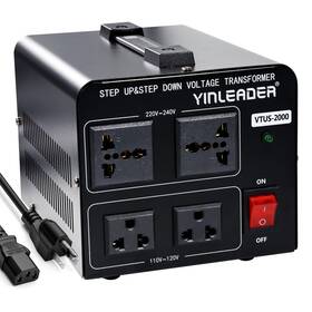 2000w Yinleader 781828399391 Voltage Converter Transformer 110v To 220v Or 2000 Watt S