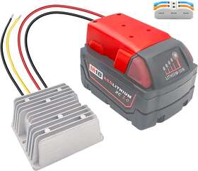 Zltoolpart 445029185193 18v To 12v Step Down Converter Aadpter Compatible With Milwaukee M18 Batteries