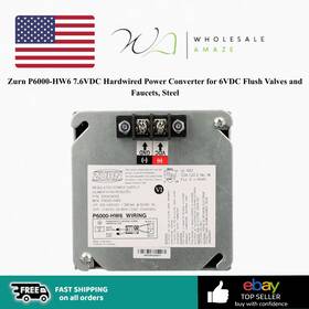 P6000-hw6 Zurn G5512x9zv 7.6vdc Hardwired Power Converter For 6vdc Flush Valves And Faucet