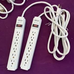 Lot Of 2 Tripp Lite 6 Outlet Surge Protector Power Strip, 4FT Cord Ships Asap. Fixed Price $39.95.