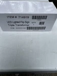 (qty 1) Rico 12V 5A 60W Led Lighted Flip Sign Triple Transformer Power Supply. Fixed Price $24.50.