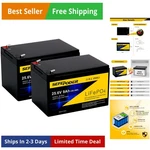 24V 9AH Lithium LIFEPO4 Deep Battery Pack, 3000+ Cycles Rechargeable .... Fixed Price $153.67.