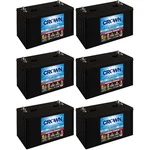 Crown 12CRV110 12V Group 31 Agm Deep Cycle Battery, 110AH 20HR Rate - 6 Pack. Fixed Price $2399.99.
