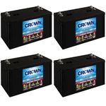 Crown 12CRV110 12V Group 31 Agm Deep Cycle Battery, 110AH 20HR Rate - 4 Pack. Fixed Price $1699.99.