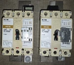 Two (2) Eaton HFDDC3225W 225A Series C, F-frame Molded Case Circuit Breaker Used. Fixed Price $200.00.