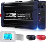 4000W Pure Sine Wave Inverter,peak Power 8000W 12V Dc To Ac 110V120V,REMOTE Cont. Fixed Price $499.95.