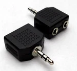 Lot Of 2 - New 3.5MM Stereo Cable Splitter 1/8" Audio Headphone Jack Y Adapter. Fixed Price $12.99.