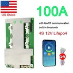 Jbd Bms Smart 4S 12V 100A LIFEPO4 Battery Protective Board Common Port W/balance. Fixed Price $37.99.