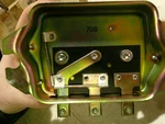 Voltage Regulator 12 -3 Terminal Flat Mount Fits International Bin 3198. Fixed Price $200.00.