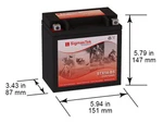 Power Sonic PTX14-BS 200CCA Battery (replacement) By Sigmastek. Fixed Price $43.99.