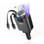 W&q 5 In 1 Retractable Car Charger With Aromatherapy And Starlight, Fast. Fixed Price $27.99.
