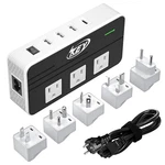 220V To 110V Step Down Voltage Converter 3-OUTLET 4 Usb Travel Adapter. Fixed Price $34.99.