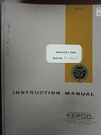 Kepco Model Pcx 7-2MAT Power Supply Instruction Manual. Fixed Price $20.00.