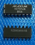 Maxim AD7524JN Digital Analog Converter, Single, 8 Bit, 16 Pin, Dip. Fixed Price $9.90.