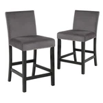 Furniture Celeste 39.5" Wood Counter Chair In Gray (set Of 2). Fixed Price $199.25.