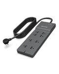 Belkin 8-OUTLET Surge Protector W/ Ac & 8FT Long Flat 8', Gray. Fixed Price $31.64.